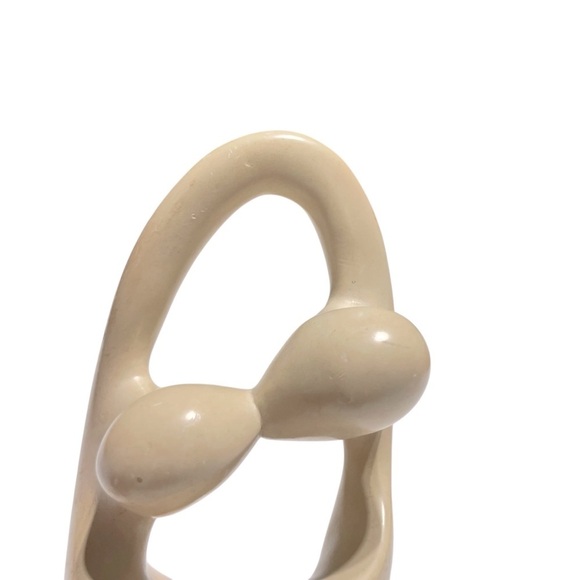 Hand-Carved African Soapstone Sculpture Kissing Lovers Abstract Art - Picture 6 of 9